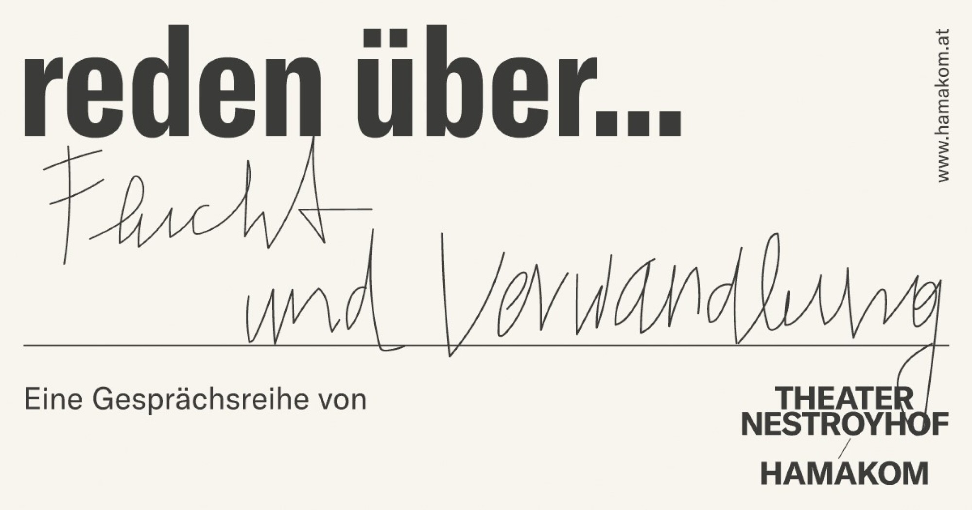 reden über... Flucht und Verwandlung