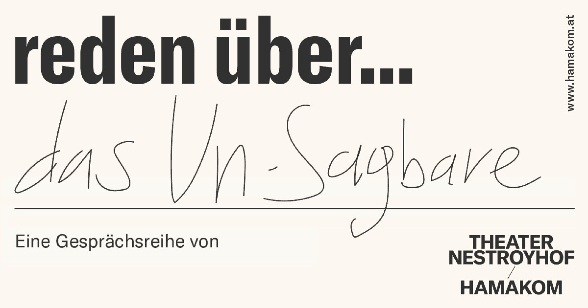 reden über... das Un-Sagbare