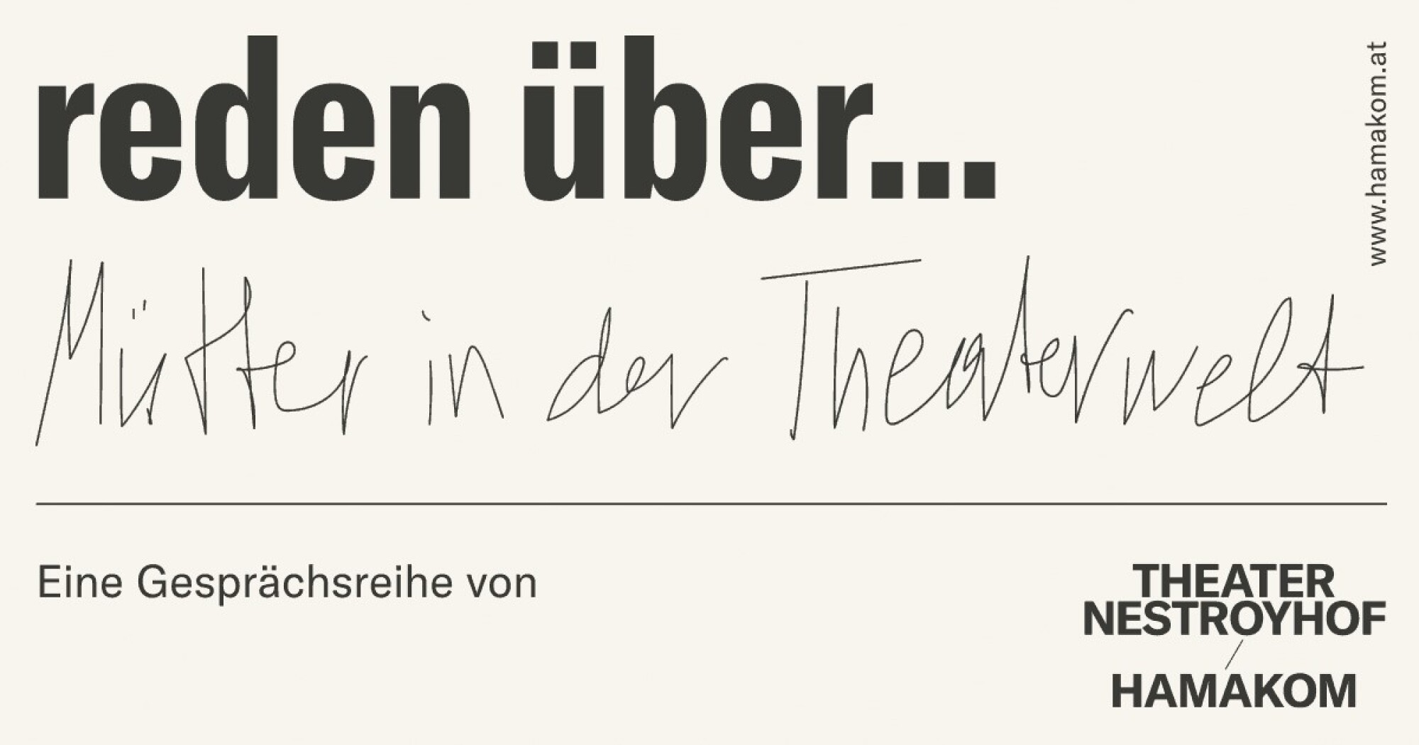 reden über... Mütter in der Theaterwelt